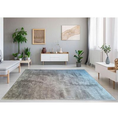 Tapete Para Sala De Estar Newsoft 1,5m X 2m Minas Chumbo