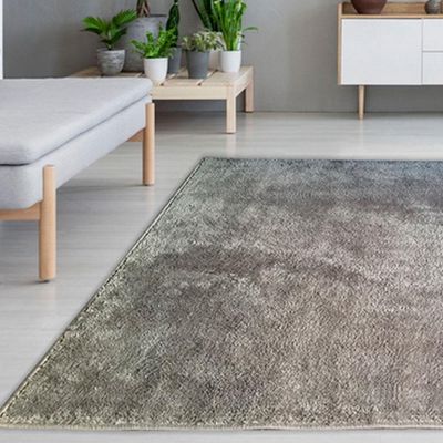 Tapete Para Sala De Estar Newsoft 1,5m X 2m Minas Chumbo
