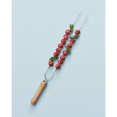 Espeto Duplo Para Churrasco 85cm - Mor