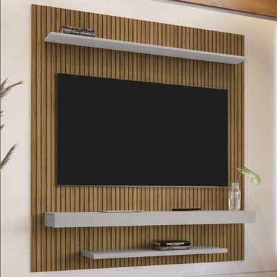 Painel Suspenso Tv 60 Pol 150 Cm Leme Cinamomo Off White Bechara Cinamomo Off White