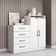 Comoda 4 Gavetas 2 Portas 115 Cm Londres Branco Armoveis Branco