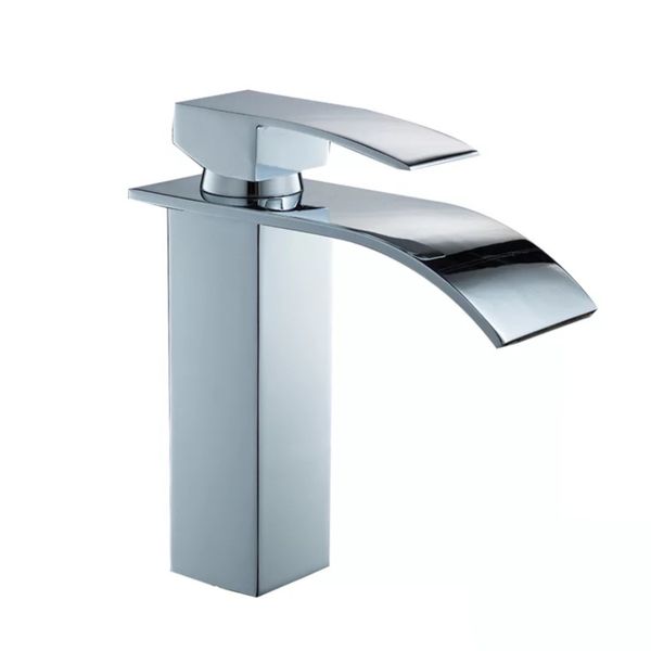 Torneira Banheiro Lavabo Cascata Cromada Misturador Monocomando Premium