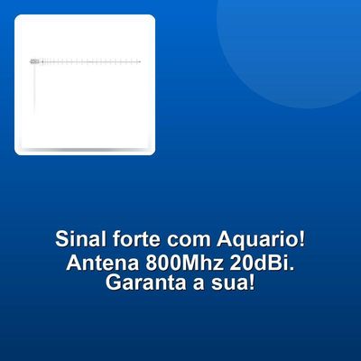 Antena Celular Aquario Cf-820 800mhz 20dbi 24 Elementos