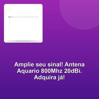 Antena Celular Aquario Cf-820 800mhz 20dbi 24 Elementos