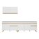 Armário De Cozinha Compacta 270cm Veneza Multimóveis V2076 Branco/dourado Branco/dourado