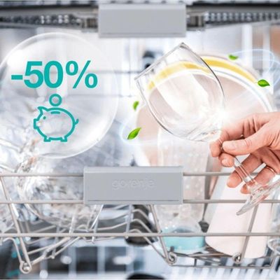 Lava Louças De Embutir Gorenje GV693C60UVBR 16 Serviços Wi-Fi Inox 60cm Sem Revestimento 220V