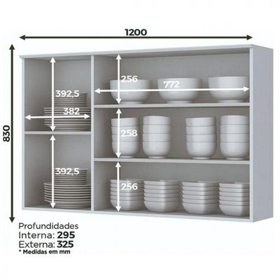 Cozinha Modulada Henn Americana 2 Peças Branco