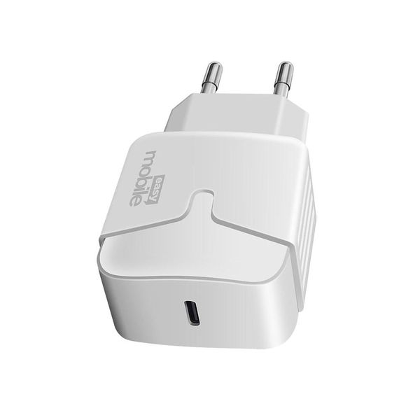 Carregador de iPhone USB-C Easy Mobile PD20W Branco Branco