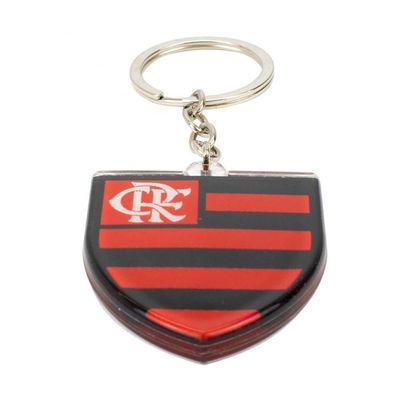 Chaveiro Escudo Time Acrílico 5cm - Flamengo