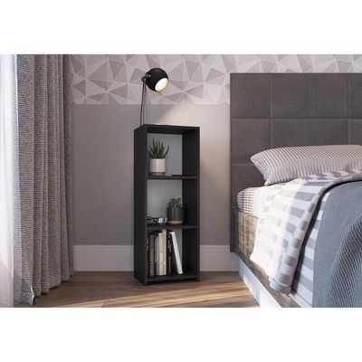 Mesa De Cabeceira Com Prateleiras Multimóveis Cr35101 Preta