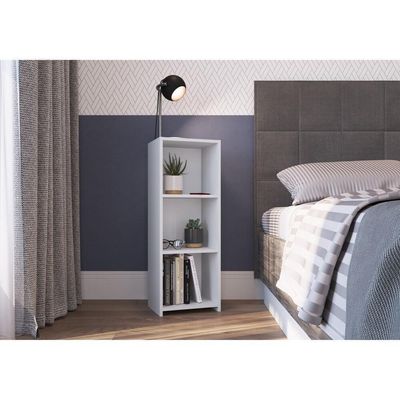 Mesa De Cabeceira Com Prateleiras Multimóveis Cr35101 Branca