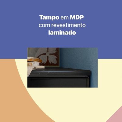 Balcão De Cozinha De Aço Triplo Com Tampo Rose Branco