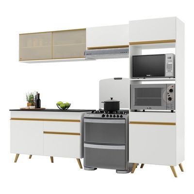 Cozinha Compacta Multimóveis Veneza Gw Fg3692 Branca