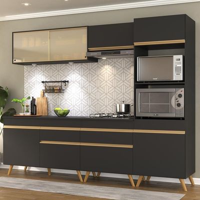 Cozinha Completa 5 Peças Com Leds Mp2037 Veneza Up