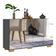 Aparador Buffet 4 Portas Multimóveis V3556 Rustic/Preto