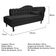 Kit Diva Recamier Diana 185Cm Lado Esquerdo E 02 Poltronas Julia Suede - Doce Sonho Móveis Preto