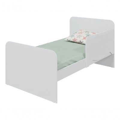 Berço Modelo Americano Ben - Moveis Peroba Branco Brilho