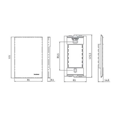 Cigarra Margirius Sleek Com Placa 4x2 Branca 220v