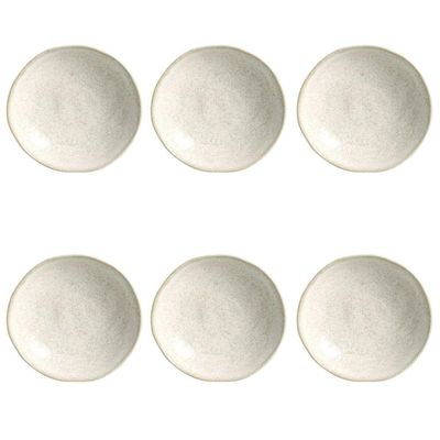 Conjunto De Pratos Fundos 06 Peças Orgânico Vanilla Porto Brasil