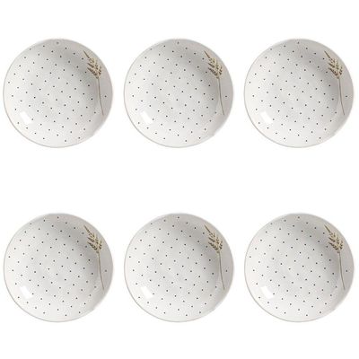 Conjunto De Pratos Fundos 06 Peças Bio Floralis Porto Brasil