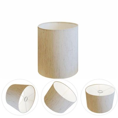 Cúpula Abajur E Luminária Cilíndrica Vivare Cp-7001 ø13x15cm - Bocal Nacional Linho Bege