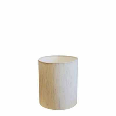 Cúpula Abajur E Luminária Cilíndrica Vivare Cp-7001 ø13x15cm - Bocal Nacional Linho Bege