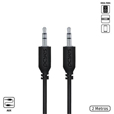 Cabo P2 P2.5mm Macho 2m 28awg