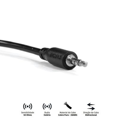 Cabo P2 P2.5mm Macho 2m 28awg