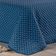Kit Cobre Leito Vênus Queen Dupla Face Micropercal 200 Fios Liso 3 Peças - Azul Marinho