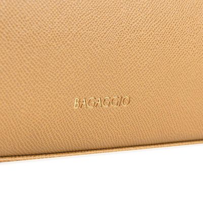Bolsa Feminina Grande Tote Com Alça Alongada Bege G / Bege