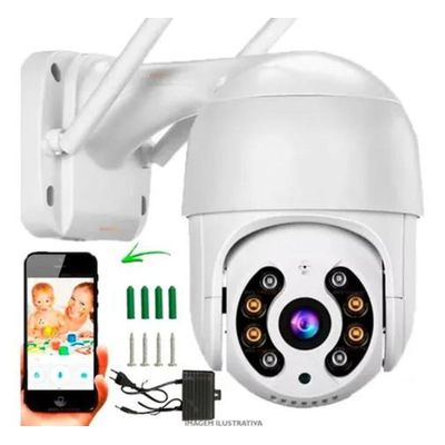 Câmera Ip Icsee ptz speed dome Prova D'água Infravermelho Externa Wifi Hd -Smart Câmera