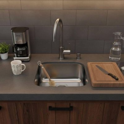 Cuba de Embutir Cozinha Tramontina Lavínia 40 BL em Aço Inox Alto Brilho 40x34cm
