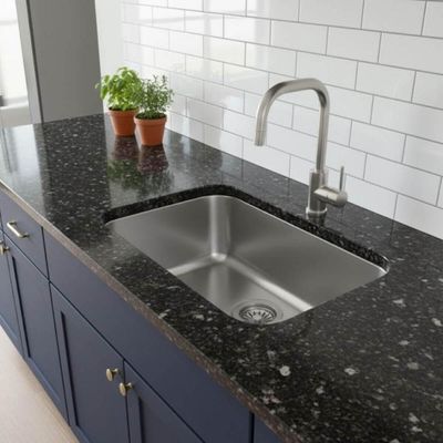Cuba de Embutir para Pia Cozinha 56x34cm Tramontina Aço Inox Escovado Lavínia 56 BL