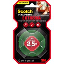 Fita Dupla Face Fixa Forte 12mmx2m Scotch 3m