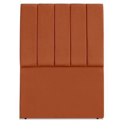 Cabeceira Solteiro 90 Cm Com Frame Dalia Suede Terracota Artte Terracota
