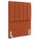 Cabeceira Solteiro 90 Cm Com Frame Dalia Suede Terracota Artte Terracota