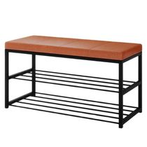Kit 2 Sapateiras 2 Prateleiras Industrial Elegance Corino New Dallas Vconcept New Dallas