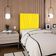 Cabeceira Solteiro 100 Cm Com Frame Belgica Suede Amarelo Artte Amarelo