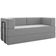 Sofa Cama Modular 2 Lugares 180 Cm Monaco Linho Cinza Vconcept Cinza