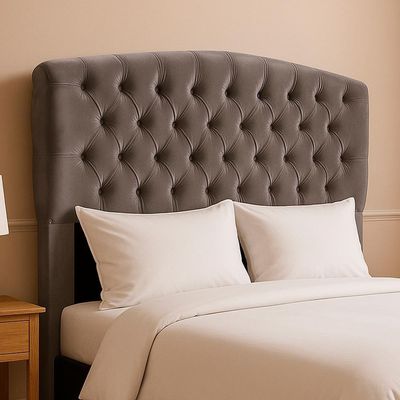Cabeceira Queen 160 Cm Leticia Veludo Cinza Id Milani Store Cinza