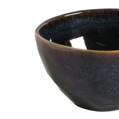 Conjunto de Bowls Orgânicos Oceano em Stoneware 558ml 6 Peças Porto Brasil Azul