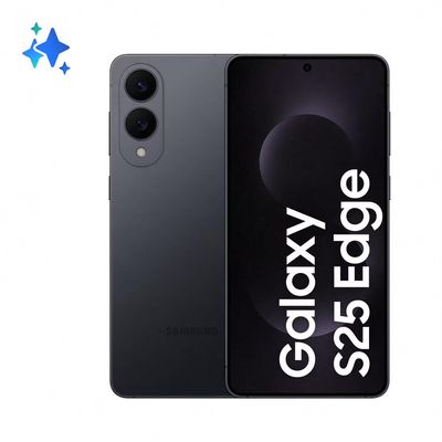 Smartphone Galaxy S25 Edge Tela 6.7 polegadas 512GB 12GB RAM Câmera 200MP Samsung Preto / Bivolt