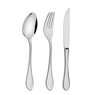 Faqueiro Tramontina Italy em Aço Inox com Facas para Churrasco Forjadas 6mm Acabamento Alto Brilho 72 Peças