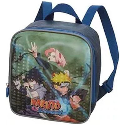 Kit Mochila Rodinha Lancheira Escolar Infantil Menino Naruto Time Pacific