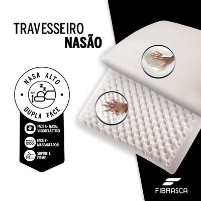 Travesseiro Nasão Dupla Face 40 X 60 Fibrasca