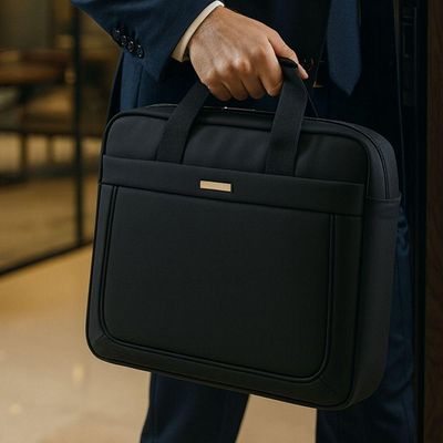 Pasta De Trabalho Masculina Executiva Para Notebook Reforçada Impermeável Em Poliéster  Plus  Yin's