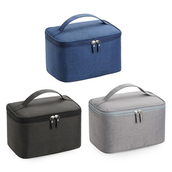 Bolsa de Lavagem para Viagem em Oxford Impermeável Grande cinza