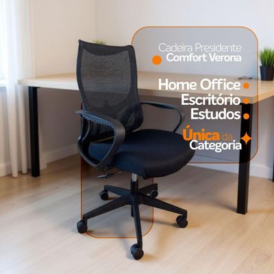 Cadeira Presidente Oficial Comfort Verona Sem Apoio