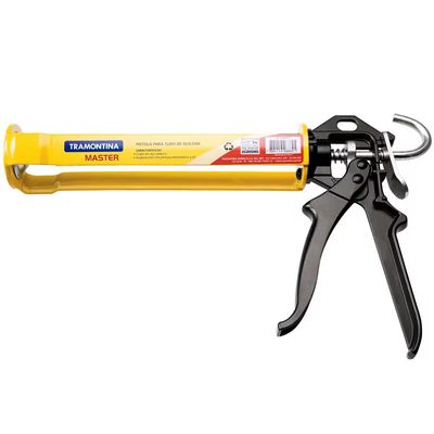 Pistola Aplicadora para Tubo de Silicone 9 Aço Especial Tramontina Amarelo