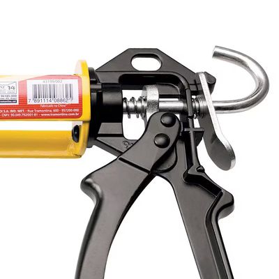 Pistola Aplicadora para Tubo de Silicone 9 Aço Especial Tramontina Amarelo